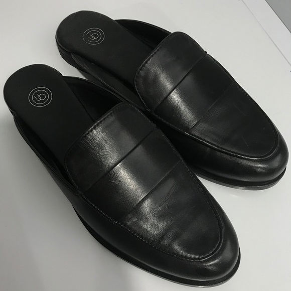 NWOT Urban Outfitters Jules Leather Loafer Mules - Picture 3 of 5